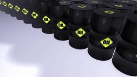 Looping 3D animation of a black oil barrel seamless loop petrol gasoline industry concept energy power business trade - Powered by Shutterstock - Get 15% off with code: PIKWIZARD15