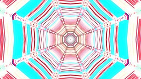 An animated abstract illustration featuring a futuristic tunnel with neon geometrical shapes - Powered by Shutterstock - Get 15% off with code: PIKWIZARD15