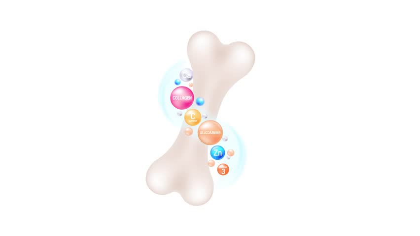 Vitamins and minerals are strengthening bone structure