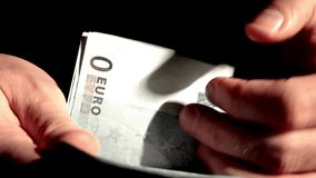 Business owner counting money euro. Concept of building business, financial management and fair distribution of income. Business man counting money and holding a lot of euro banknotes in the hands. - Powered by Shutterstock - Get 15% off with code: PIKWIZARD15