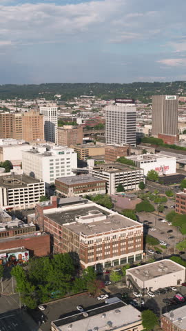 Vertical Video of Birmingham, Alabama, USA, Vertical Aerial View Shot
