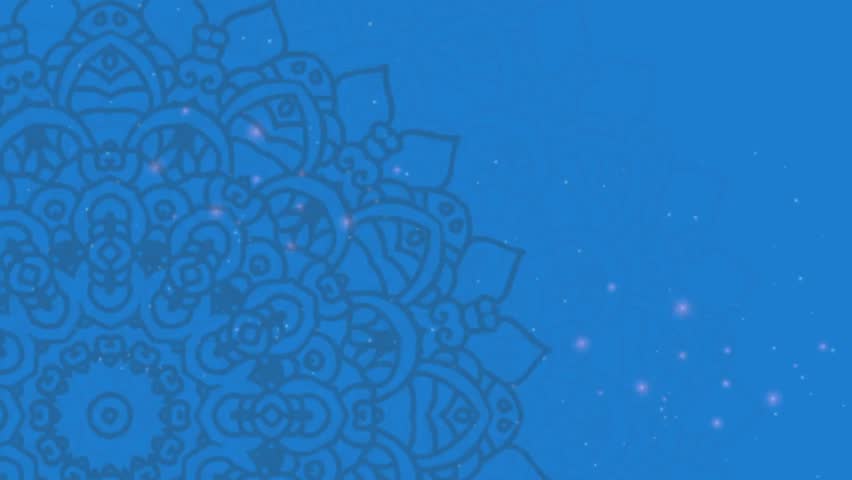 eid Al Fitr mandala sytle Paper Craft Ramadan Kareem Background in 4K Resolution Lantern Islamic Ramadan Background with Moon and Lanters. Loop Ready