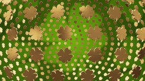 Patricks day abstract background with clover animation art video illustration green clover - Powered by Shutterstock - Get 15% off with code: PIKWIZARD15