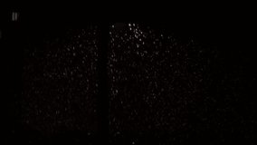 Snowing: the snowflakes are flying at night in the housing estate, by the light of a street lamp - Powered by Shutterstock - Get 15% off with code: PIKWIZARD15