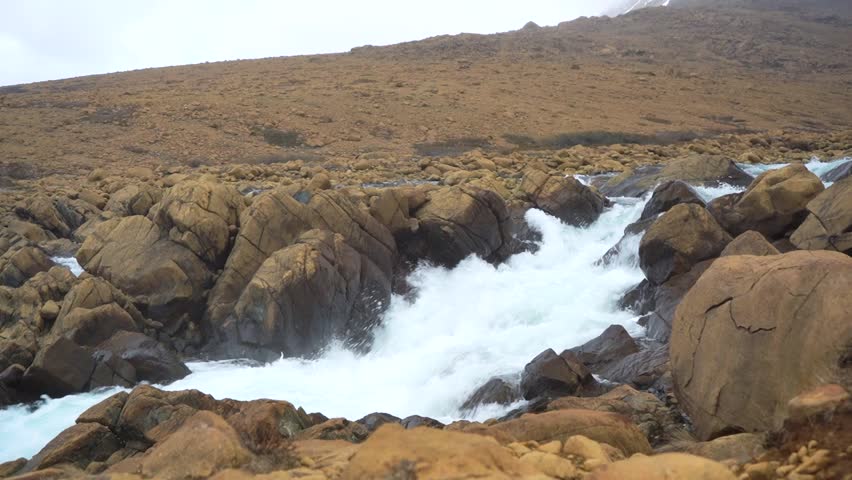 Newfoundland Tablelands Mountains Flowing River Stream