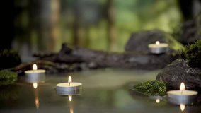 Green Ambiance: Floating Candles for Meditation and Focus - Powered by Shutterstock - Get 15% off with code: PIKWIZARD15