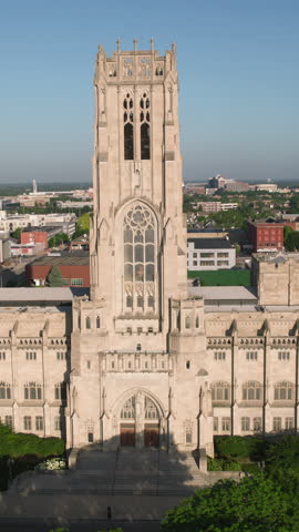 Vertical Video of Indianapolis, Indy, Indiana, Vertical Aerial View Shot