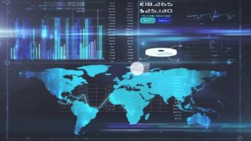 Global network connections and financial data processing animation over world map. finance, technology - Powered by Shutterstock - Get 15% off with code: PIKWIZARD15