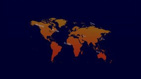 Beginning mesh globe rotating, intensifying nodes, streaming polar arcs, visualizing global traffic. Futuristic, technology, infographic, network, data, connectivity, visualization - Powered by Shutterstock - Get 15% off with code: PIKWIZARD15