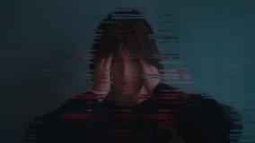 Glitched Portrait of a Tired Woman. Depression, Anxiety, Digital Crisis - Powered by Shutterstock - Get 15% off with code: PIKWIZARD15