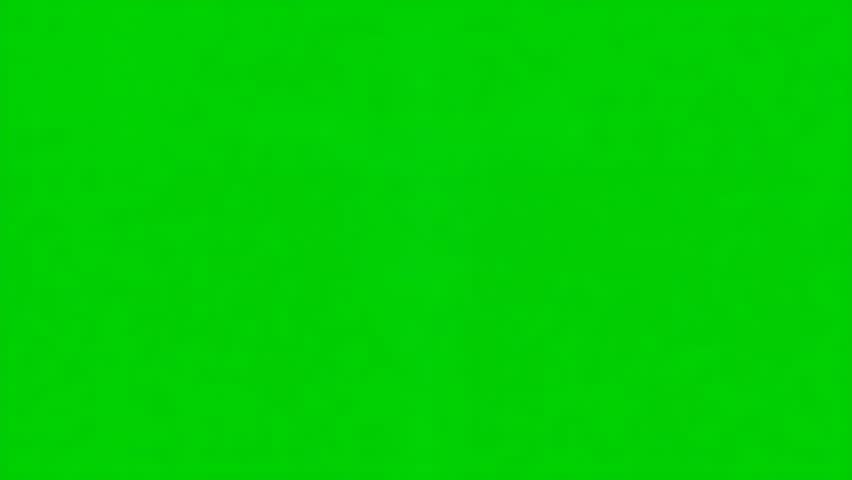 Jesus Christ crucifixion on black cross against vibrant green screen background 