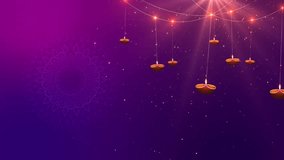 Happy Diwali greetings background lamp greeting burning diya lamps. Hindu festival of lights India. Diwali festival celebration in India. Wishes, Events, Message, holiday. Greeting Opener. New year. - Powered by Shutterstock - Get 15% off with code: PIKWIZARD15
