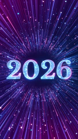 2026 happy new year shiny particles fireworks celebration background Sparkling gold Happy New Year 2026 on black background shiny gold bokeh and glitter. Festive dark background Happy New Year 2026