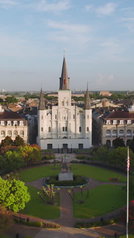 Vertical Video of New Orleans ,Louisiana, Vertical Aerial View Shot