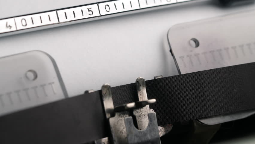 The act of typing the word Forever yours on a charming vintage typewriter is a unique experience