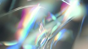 Futuristic holographic glitch reflection with organic prism distortion iridescent shimmer and liquid light flow abstract cinematic overlay 4K - Powered by Shutterstock - Get 15% off with code: PIKWIZARD15