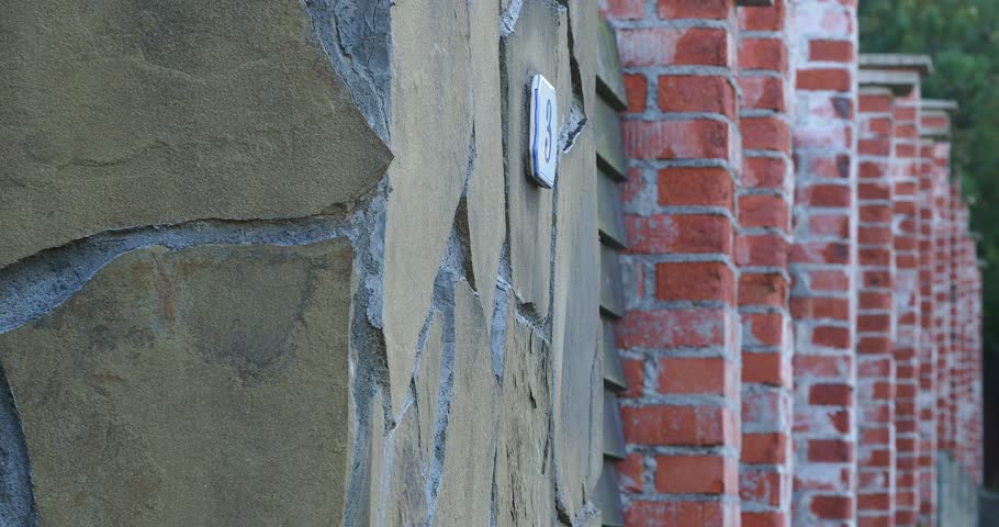 red brick wall decorative fence 
