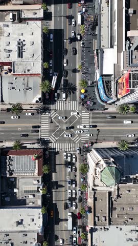 Hollywood Boulevard At Los Angeles In California United States. Hollywood Boulevard Landscape. Entertainment Scene. Hollywood Boulevard At Los Angeles In California United States.