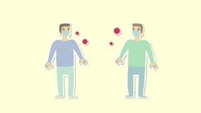 A scientific 3D illustration of an airborne virus spreading through air particles. Represents disease transmission, pandemic risk, medical research, and global healthcare awareness in modern science. - Powered by Shutterstock - Get 15% off with code: PIKWIZARD15