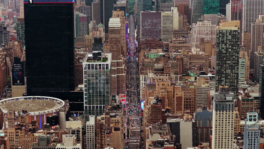 Aerial view of New York City