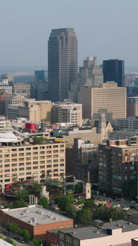 Vertical Video of St Louis, Missouri, Vertical Aerial View Shot