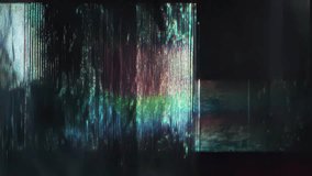 Dark metallic distortion with vertical light interference ghosting and fragmented digital reflection abstract monochrome VHS texture futuristic ambient 4K video loop - Powered by Shutterstock - Get 15% off with code: PIKWIZARD15