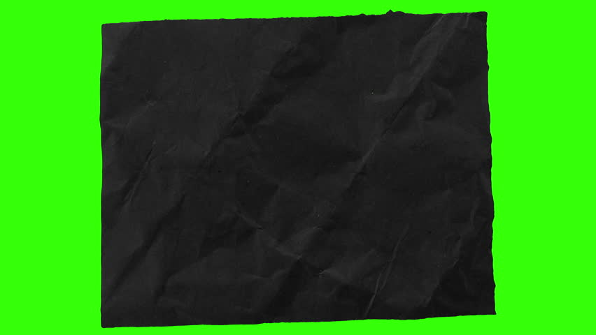 Stop motion folding animation of wrinkled black craft paper perfect for abstract transitions, lower thirds, or motion design overlays.