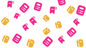 Floating pink books, yellow blocks, and bookmark icons on white background. Perfect for education or bookrelated designs and projects.	
 - Powered by Shutterstock - Get 15% off with code: PIKWIZARD15