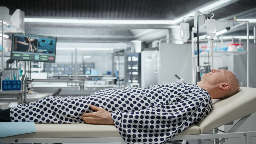 Doctors team in hazmat suits examining patient with infection symptoms in a secure laboratory, medical testing and diagnostics to prevent disease spread and support global healthcare. Camera A. - Powered by Shutterstock - Get 15% off with code: PIKWIZARD15