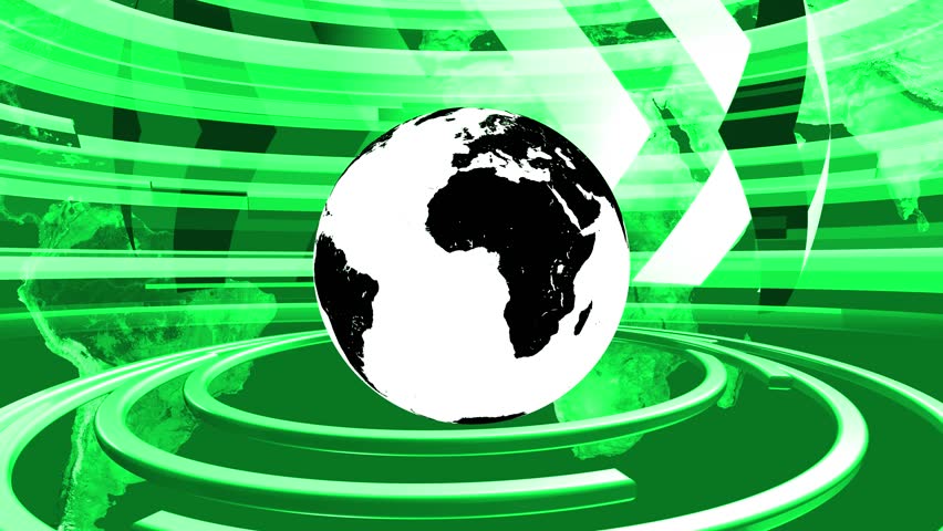 Graphical Modern Digital World News Studio Loop Background, Abstract Digital World Breaking news live on world map. Breaking News intro with global earth template animation, 4k video.