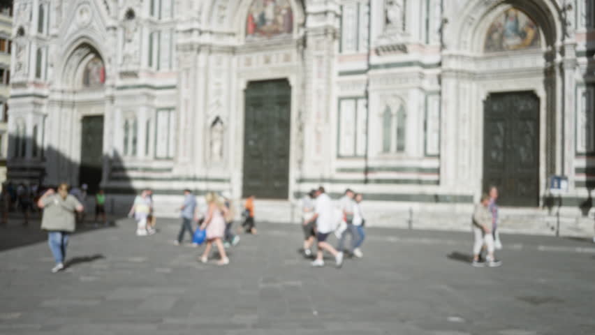 Soft blurred florence cathedral facade and historic stone piazza, shallow focus square; background backdrop copyspace calm. - Powered by Shutterstock - Get 15% off with code: PIKWIZARD15