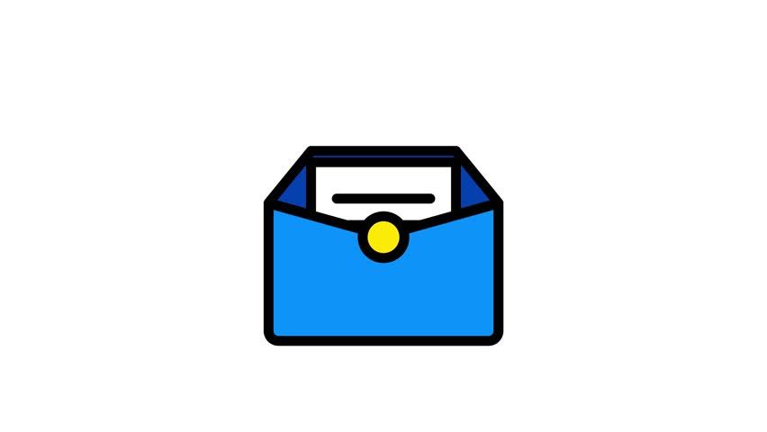 Envelope or letter animation for office animation needs