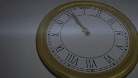 Close-up antique clock starting HUD slide-in, revealing data graphs and rings for time analysis. Vintage, futuristic, technology, data visualization, interface, steampunk, analytics - Powered by Shutterstock - Get 15% off with code: PIKWIZARD15