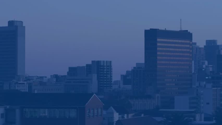 Dusk city panorama pausing, user icons emerging clustering and pulsing visualizing network growth. Technology, connection, network, digital, communication, innovation, data - Powered by Shutterstock - Get 15% off with code: PIKWIZARD15