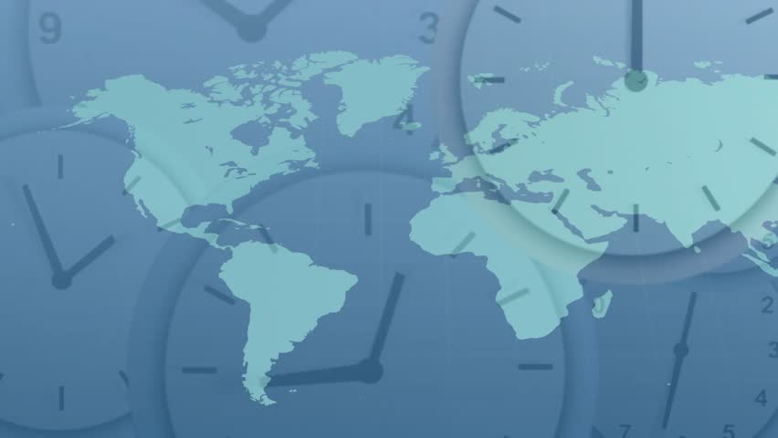 Beginning with blue digital map ticking clocks nodes pulsing lines shifting illustrating network. Global connectivity, digital network, data transfer, technological infrastructure, cyber - Powered by Shutterstock - Get 15% off with code: PIKWIZARD15