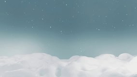 A serene winter landscape with soft snowdrifts under a clear blue sky. Gentle snowflakes falling create a peaceful, cold atmosphere, perfect for seasonal and holiday backgrounds. - Powered by Shutterstock - Get 15% off with code: PIKWIZARD15