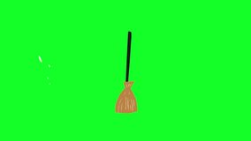 Magical flying broom animation, great for witch-themed Halloween scenes, stickers, and motion design. - Powered by Shutterstock - Get 15% off with code: PIKWIZARD15