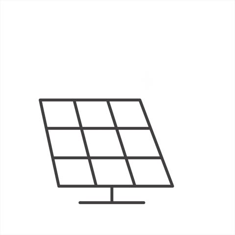 Solar Power,  Business and animation with icons.