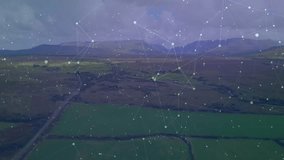 On start animated UI overlay floating, updating icons and charts to visualize data then retracting. Data visualization, digital interface, network connectivity, technology, analytics, information, - Powered by Shutterstock - Get 15% off with code: PIKWIZARD15