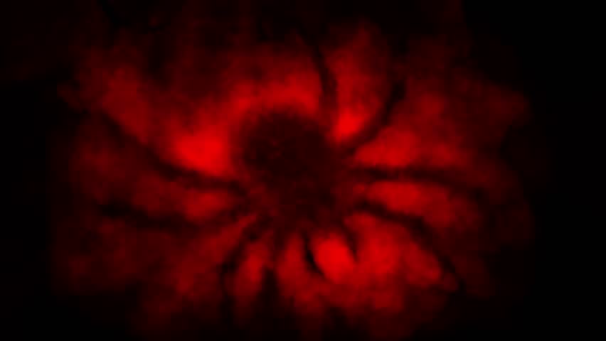 Dark horror 2D animation for Halloween. Creepy atmosphere, monster, haunted place, ghostly light, camera shake. For scary scene, dark intro and spooky edits. Vj loops. Black and red background.