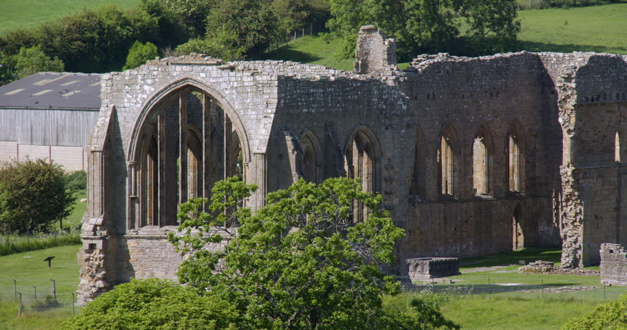 Wide shot of the presbytery at Egglestone abbey