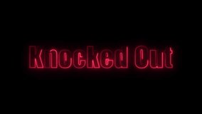Knocked out text glowing with red neon light on black background - Powered by Shutterstock - Get 15% off with code: PIKWIZARD15
