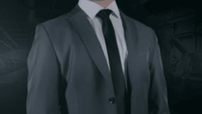 Businessman using futuristic touchscreen display with scientific data analysis - Powered by Shutterstock - Get 15% off with code: PIKWIZARD15