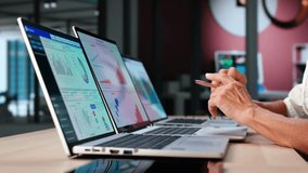 Business Stock Chart Dashboard On Computer And Data Analytics Technology - Powered by Shutterstock - Get 15% off with code: PIKWIZARD15