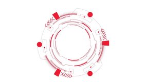 Futuristic countdown animation featuring numbers 3, 2, 1 glowing inside a rotating red circular interface, digital neon lights, techno atmosphere, and dynamic motion for a modern sci-fi effect - Powered by Shutterstock - Get 15% off with code: PIKWIZARD15