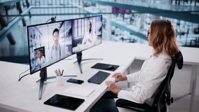 Doctor Team Meeting Video Conference Webinar Call - Powered by Shutterstock - Get 15% off with code: PIKWIZARD15