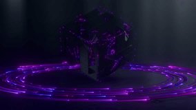 Futuristic Energy Cube Background Sci-Fi Tech Loop Animation with Neon Light Rings
 - Powered by Shutterstock - Get 15% off with code: PIKWIZARD15