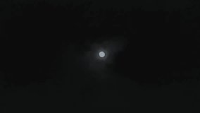 A time lapse shot of the dark monsoon or rain clouds passing in front of the moon in the night - Powered by Shutterstock - Get 15% off with code: PIKWIZARD15