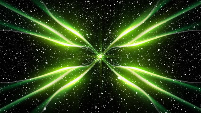 Central neon-green glow intensifying, spawning eight beams pulsing, retracting, showing energy flow. Futuristic, abstract, vibrant, cosmic, dynamic, luminescent, symmetry - Powered by Shutterstock - Get 15% off with code: PIKWIZARD15