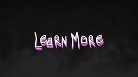 Dark sky with Learn More fading in, fireworks causing radial bar color shifts highlighting headline. Celebration, fireworks, animation, vibrant, digital art, dynamic, display - Powered by Shutterstock - Get 15% off with code: PIKWIZARD15